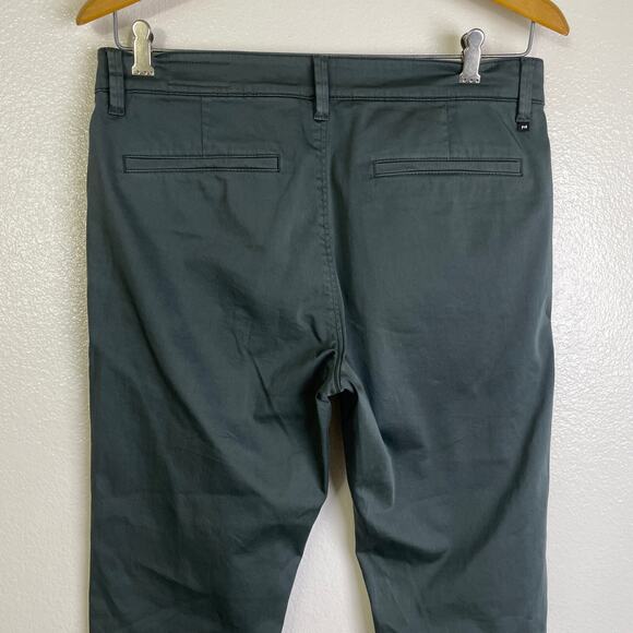 Porsche Design Mens Pants 48 32x32 Green Chino Trousers Flat Front Casual Cotton - Picture 8 of 12